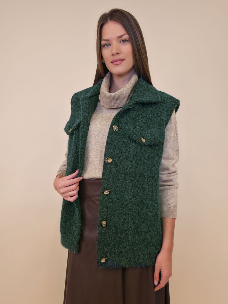 Jakna 48 Cannon - jersey mohair b.r. - bottle green