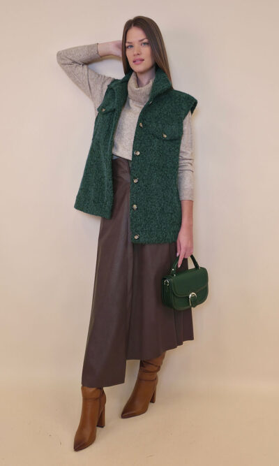 Jakna 48 Cannon - jersey mohair b.r. - bottle green