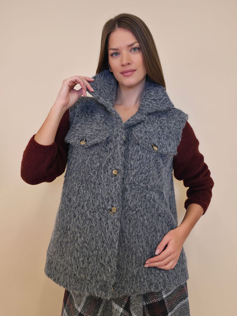 Jakna 48 Cannon - jersey mohair b.r. - grey