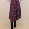 Suknja 34 Tahoe - jersey print tartan kocka - burgundy