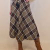 Suknja 34 Tahoe - jersey print tartan kocka - camel