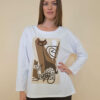 Majica 36 Noroo - cotton d.r. - Brown&Animal Cat