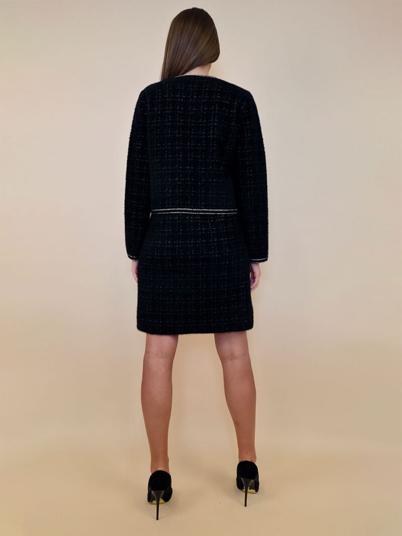 Jakna 60 Bennet - jersey UN ciniglia - black