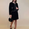 Jakna 60 Bennet - jersey UN ciniglia - black