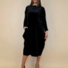 Haljina 48 Saga - velvet - black