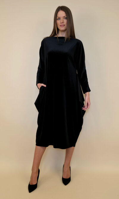 Haljina 48 Saga - velvet - black