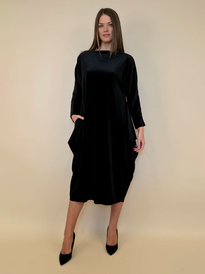 Haljina 48 Saga - velvet - black