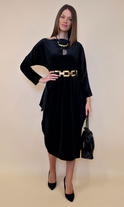 Haljina 48 Saga - velvet - black