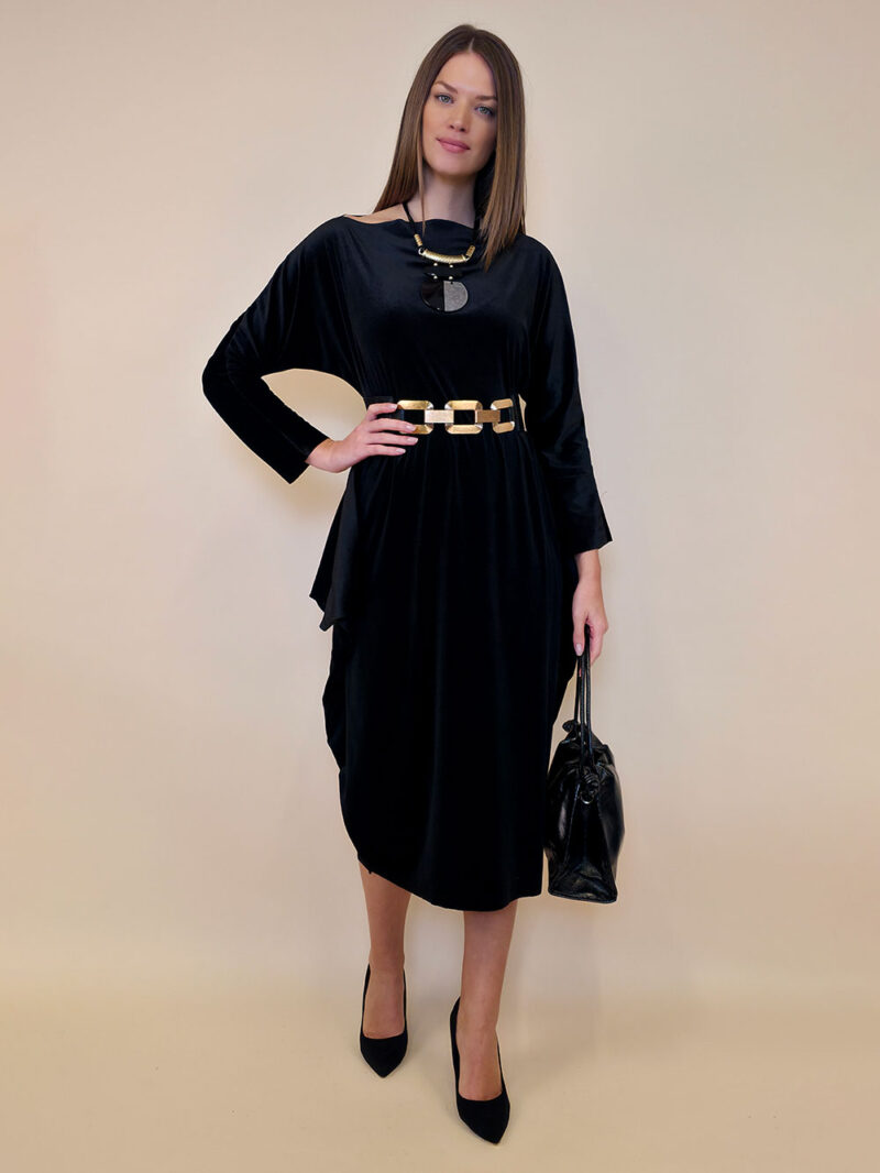 Haljina 48 Saga - velvet - black