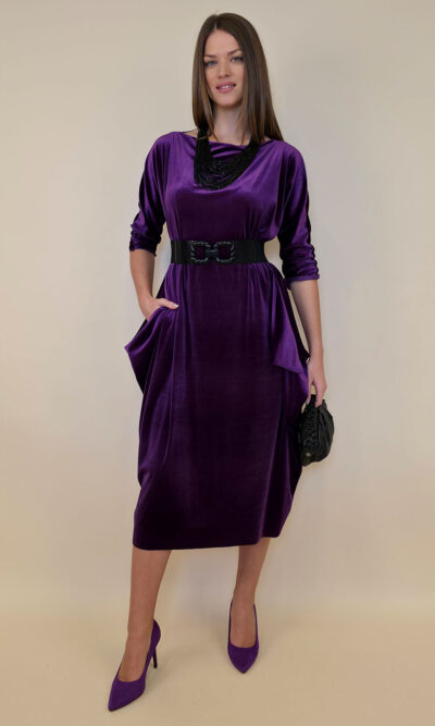 Haljina 48 Saga - velvet - purple