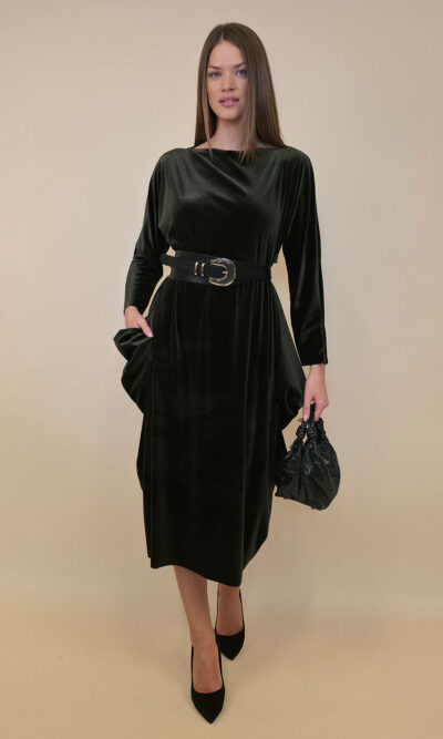 Haljina 48 Saga - velvet - military