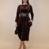 Haljina 48 Saga - velvet - coffee