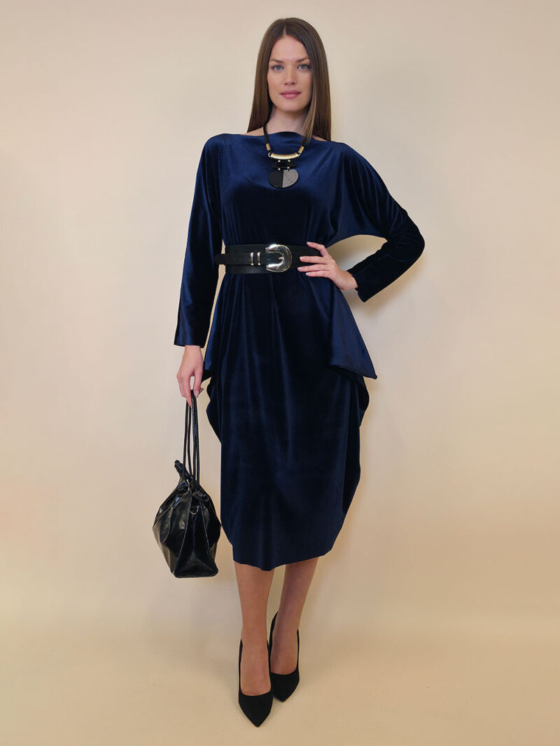 Haljina 48 Saga - velvet - navy