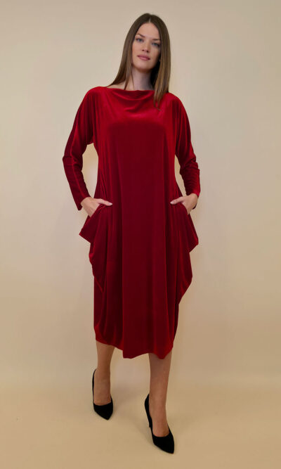 Haljina 48 Saga - velvet - red