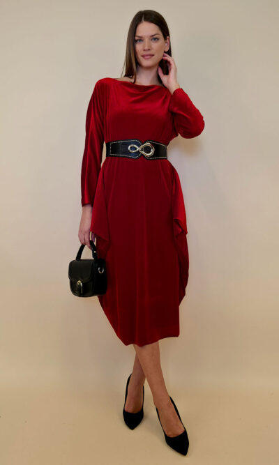 Haljina 48 Saga - velvet - red
