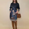 Haljina 40 Verdel - jersey print - Positano navy