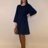 Haljina 52 Beatrice - jersey UN - pojas bok - navy