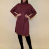 Haljina 46 Lorton - jersey UN dolčevita - burgundy