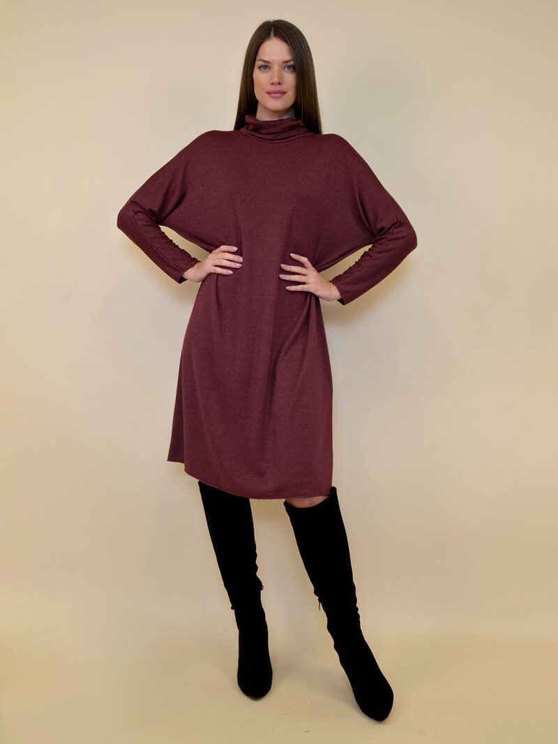 Haljina 46 Lorton - jersey UN dolčevita - burgundy