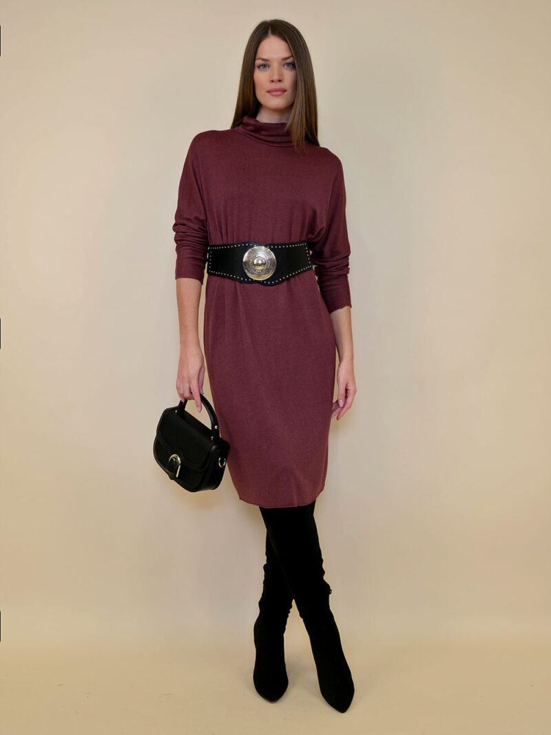 Haljina 46 Lorton - jersey UN dolčevita - burgundy