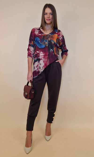 Majica 32 Pretty - jersey - Positano burgundy