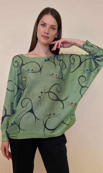 Pulover 28 La Jolla - plt - Slim Cats military