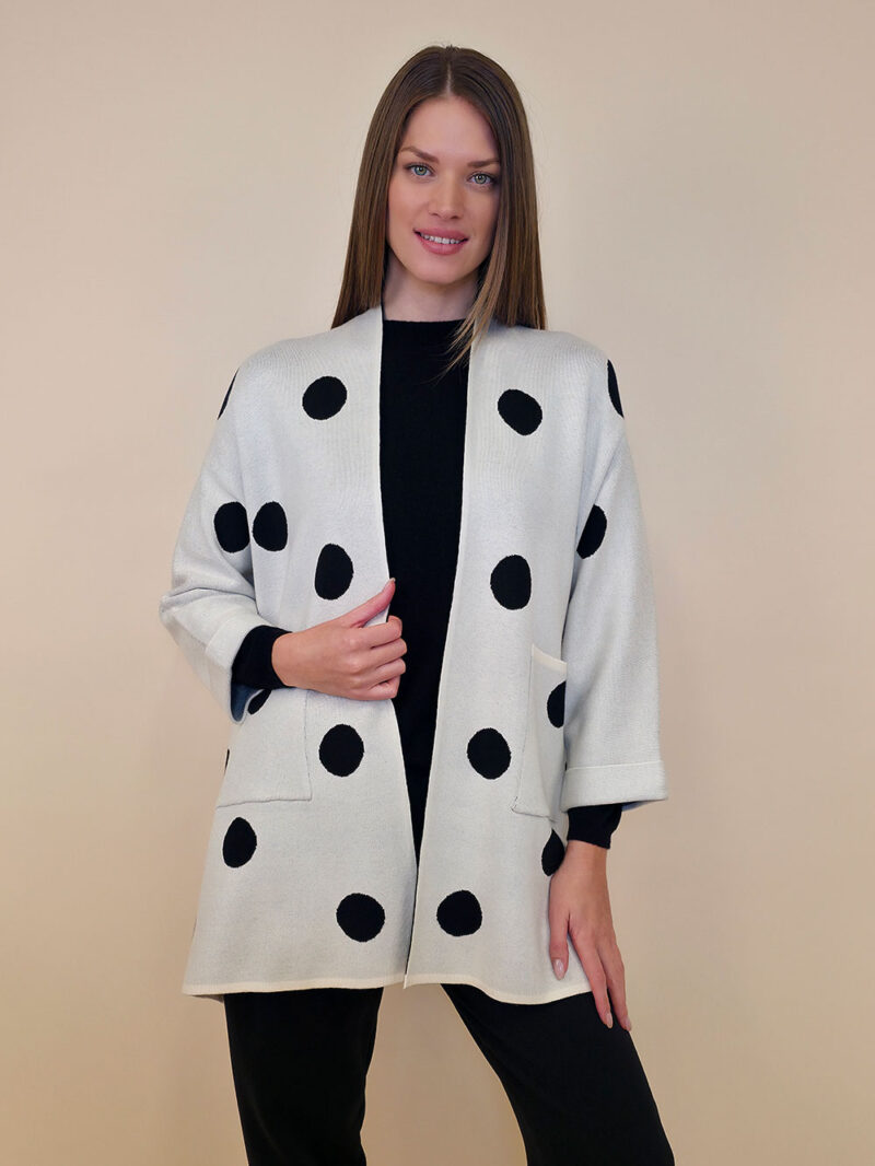Kardigan 44 Algoma - jersey Tufne - white