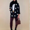 Kardigan 44 Algoma - jersey Tufne - black