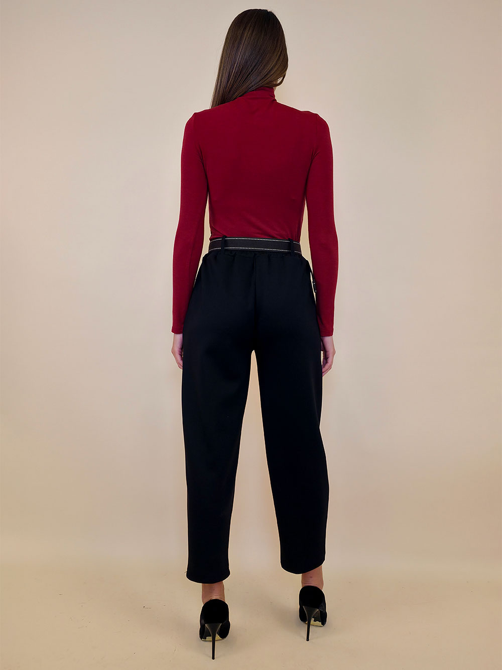 Hlače 48 Tracy - black - Slika 3