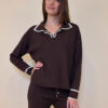 Pulover 58 Hadar - plt UN - coffee
