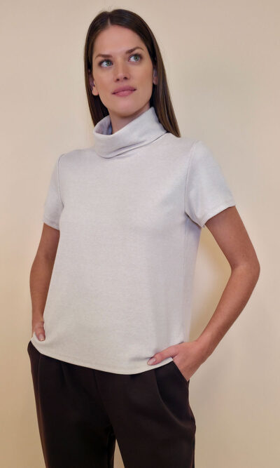 Majica 36 Chilton - jersey UN k.r. - beige