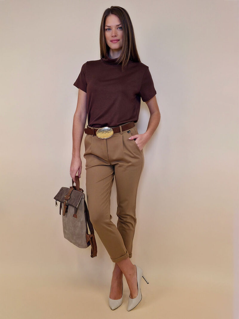 Majica 36 Chilton - jersey UN k.r. - brown