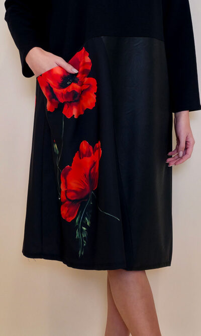 Haljina 52 Veneta - felpa/ecco lth - Red Poppy Bud