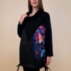Tunika 48 Black Wings - felpa/ecco leather/print - Rings&Butterflies