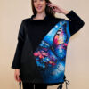 Tunika 48 Black Wings - felpa/ecco leather/print - Water Butterfly