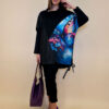 Tunika 48 Black Wings - felpa/ecco leather/print - Water Butterfly