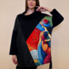 Tunika 48 Black Wings - felpa/ecco leather/print - Girl in Circles