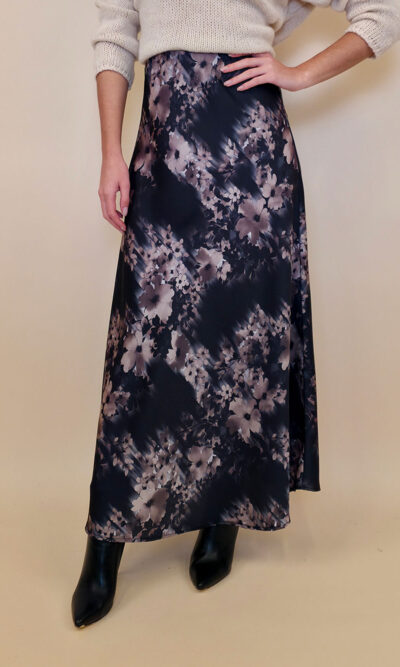 Suknja 48 Osceola - saten Print black