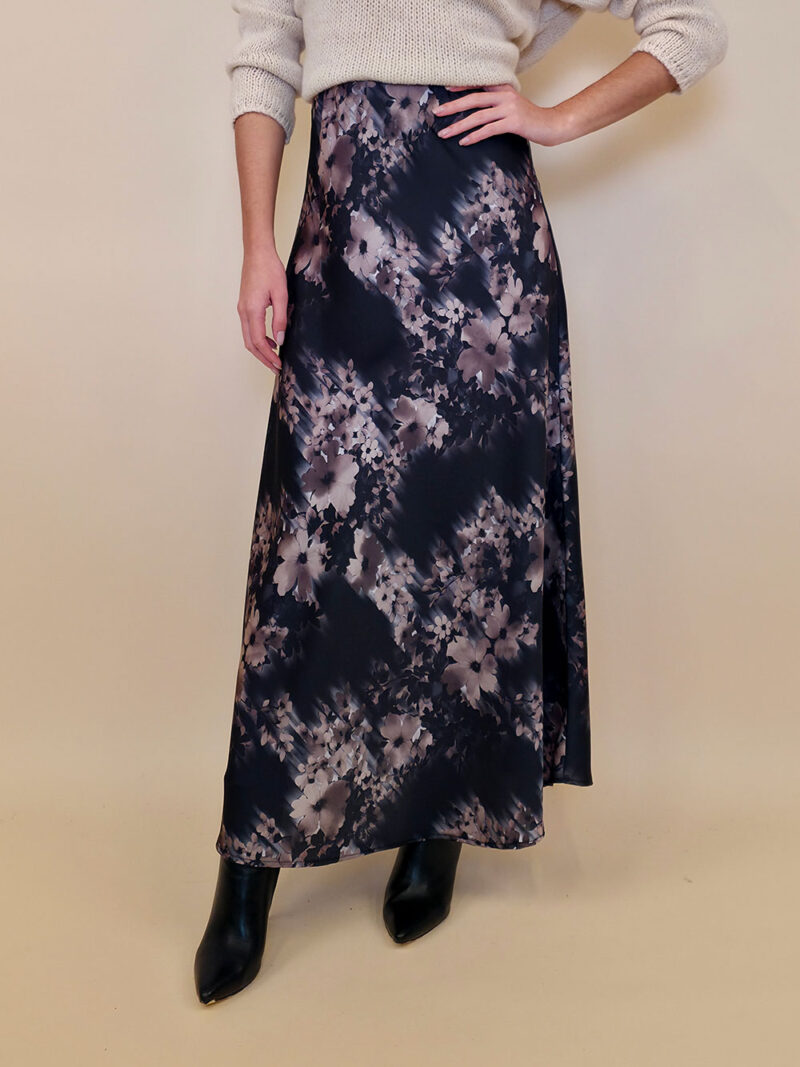 Suknja 48 Osceola - saten Print black