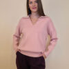 Pulover 30 Lillington - plt viscose UN kragnica - pink