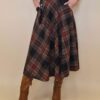 Suknja 34 Tahoe - jersey print tartan  - d.brown