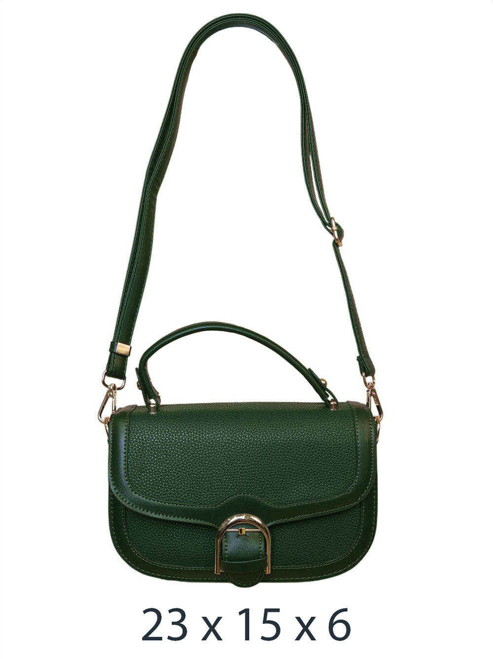 Torba 32 - small buckle bag - green