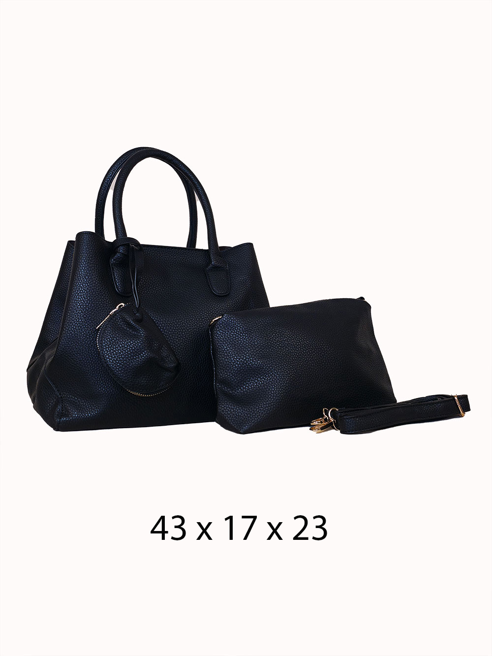 Torba 36 - 2/1 oval ceker - black