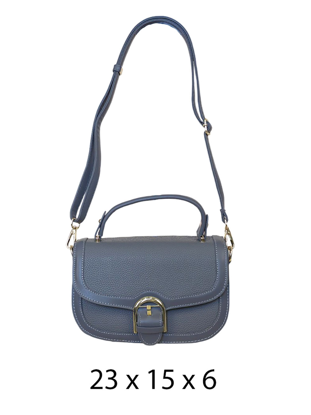 Torba 32 - small buckle bag - grey