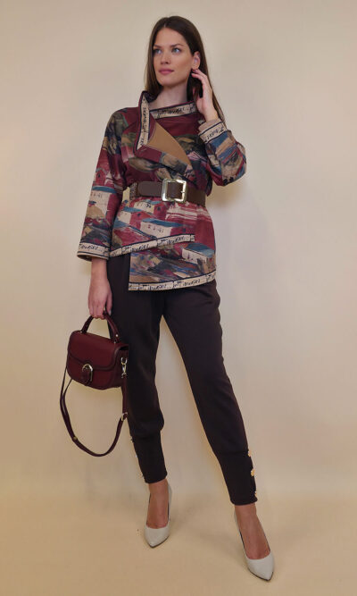 Jakna 52 DeLand/D - ecco suede - Dark Day in Positano - burgundy