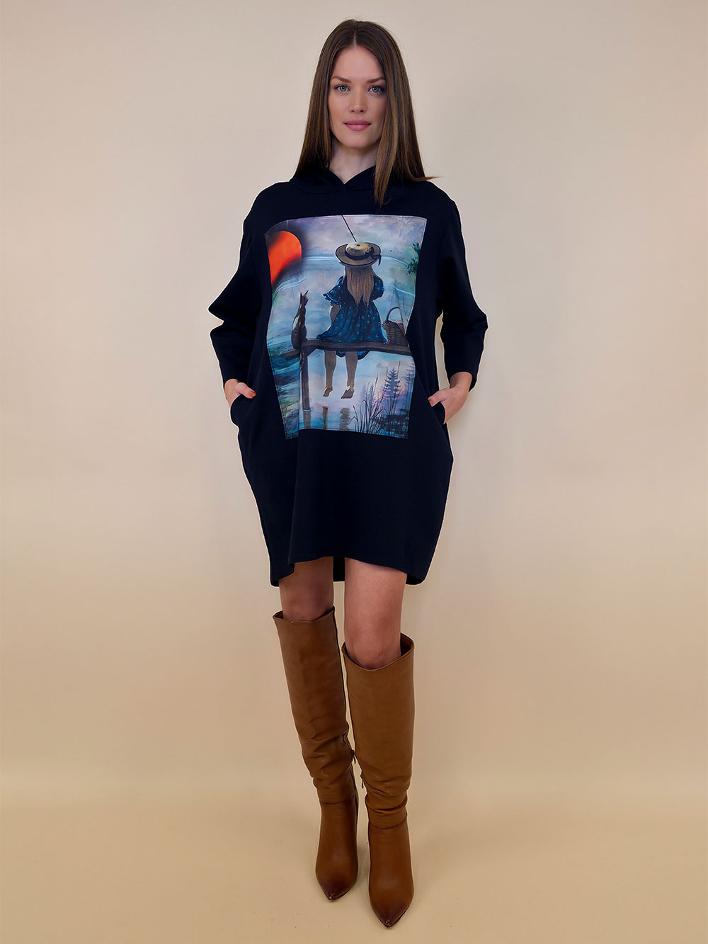 Haljina 52 El Hood PR - navy - Curica i Mačak