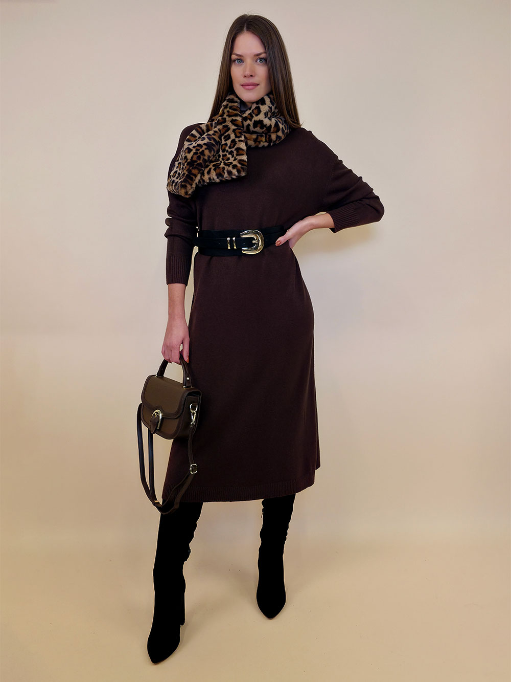 Haljina 60 Knoxville - plt UN - brown