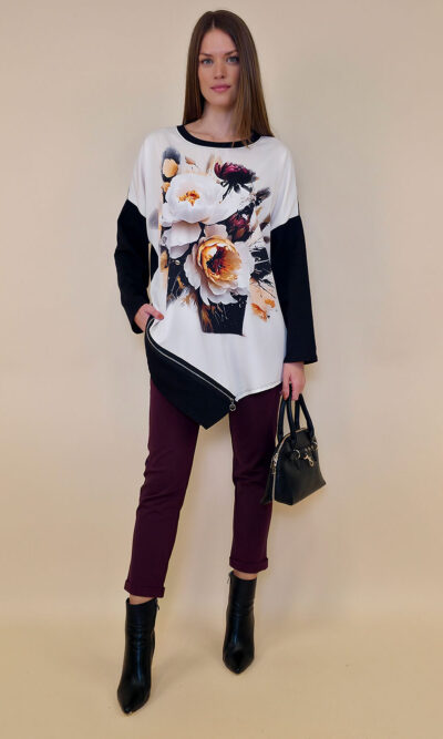 Haljina 40 Bonnie - felpa - Peonies Beige