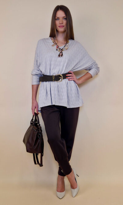 Pulover 42 Barron - jersey UN - beige