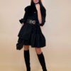 Haljina 69 Nebraska - pr/camoshio suede touch tufne - black